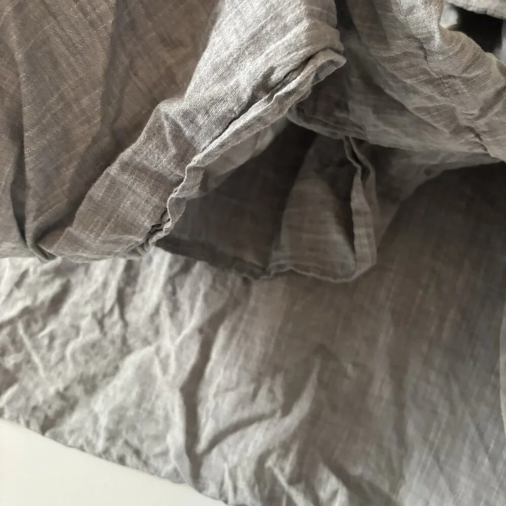 2 Pottery Barn TEEN Euro Sham Pillow Cases Covers Organic Cotton Minimalist Luxe
